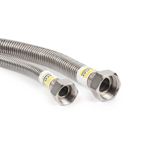 Газовый шланг Eco‑Flex Стандарт ВВ 3/4"x3/4" 0,5м нержав ...