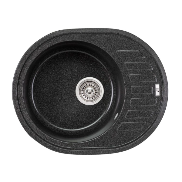 Кухонная мойка врезная Lidz GRF-13 610x495 графит (LIDZG ...