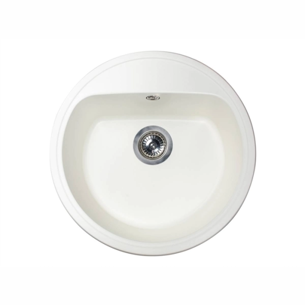 Кухонная мойка врезная MIRAGGIO MALIBU 513х513 белая