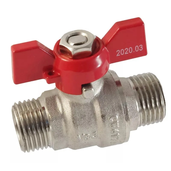 Шаровой кран V&G Optima 1/2" НН прямой, латунь (VG-1 ...