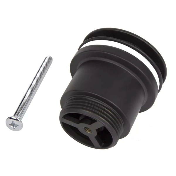 Донный клапан ITAL 1 1/4″ для раковины, черный матовый ( ...
