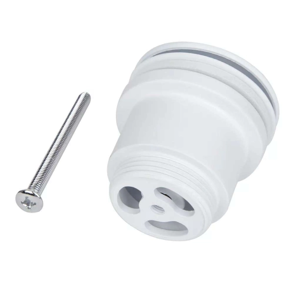 Донный клапан Wezer 1 1/4″ для раковины, белый матовый ( ...