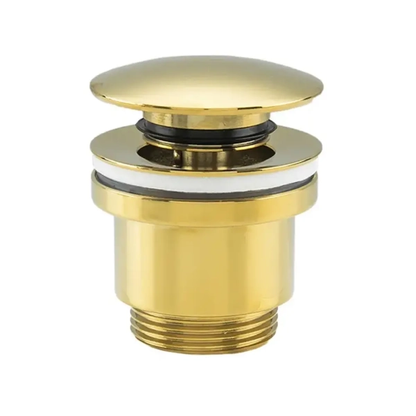 Донный клапан Frap F62-3 1 1/4" для раковины, золотой
