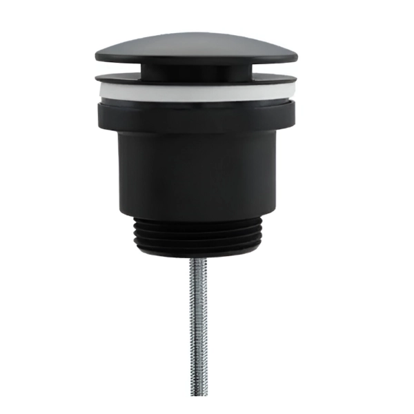 Донный клапан Frap F62-7 1 1/4" для раковины, черный