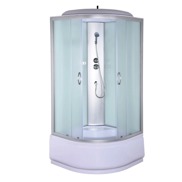 Душевой бокс BRAVO Mamry H90MMS 225x90x90 полукруглый, с ...