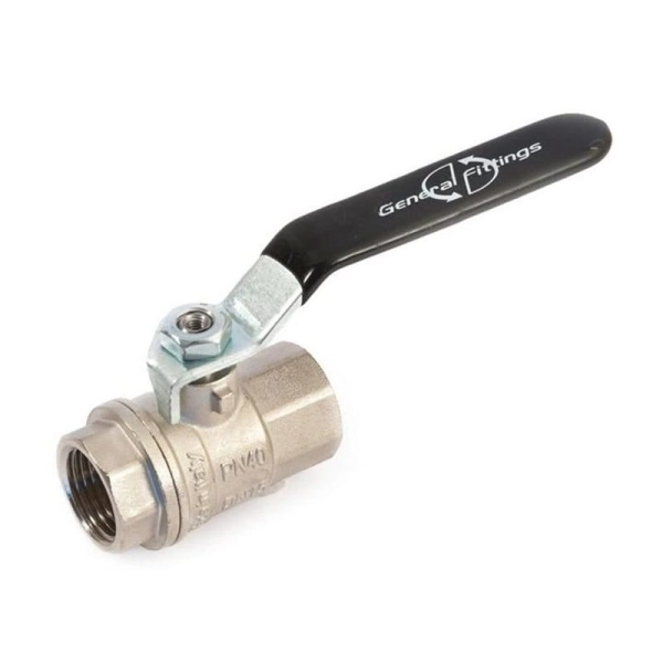 Шаровой кран General Fittings 1 1/4″ ВВ прямой, латунь ( ...