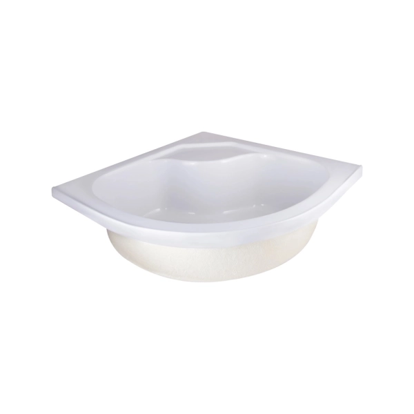 Душевой поддон Lidz Kapielka 90x90 полукруглый, белый (L ...