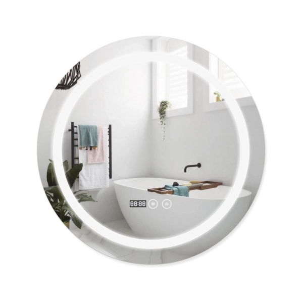 Зеркало Qtap Mideya 600х600 DC-F803 с LED-подсветкой и а ...