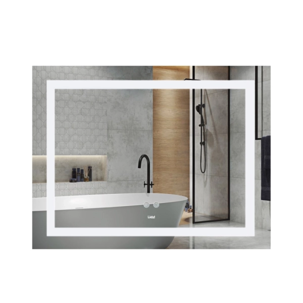 Зеркало для ванной комнаты Lidz Kubis 1000x800 прямоугол ...