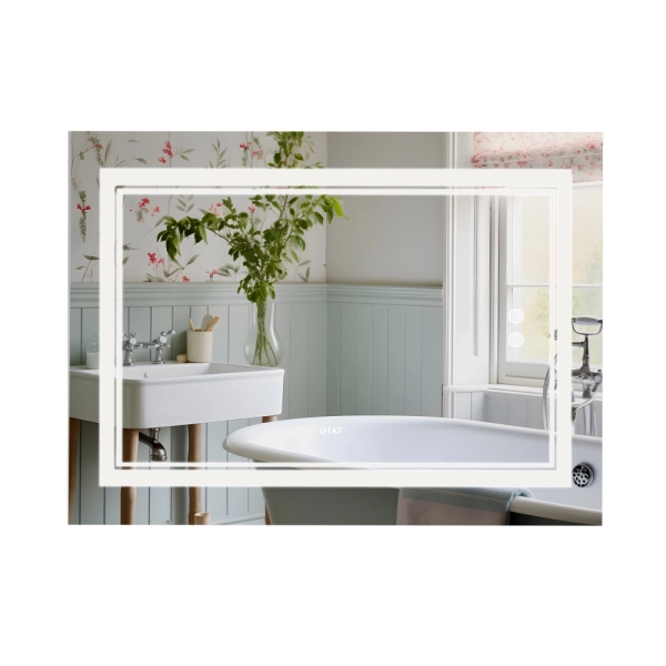 Зеркало для ванной комнаты Qtap Cardinal 700х1000 прямоу ...