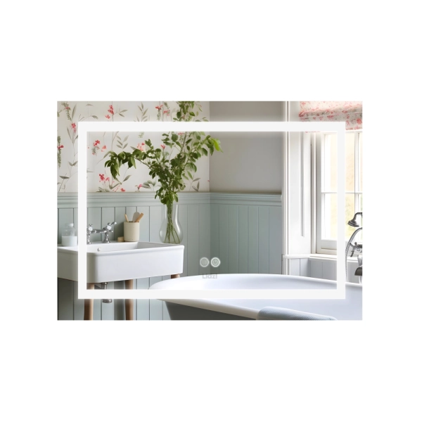 Зеркало для ванной комнаты Lidz Kubis 600×800 прямоуголь ...