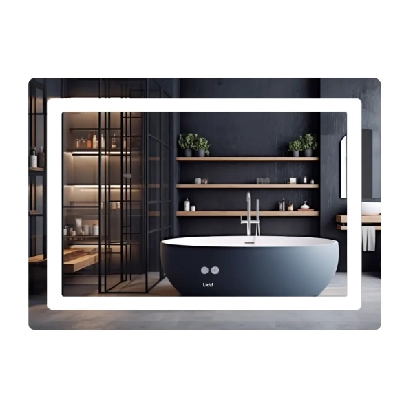 Зеркало для ванной комнаты Lidz Kubis KU2 800x1000 прямо ...