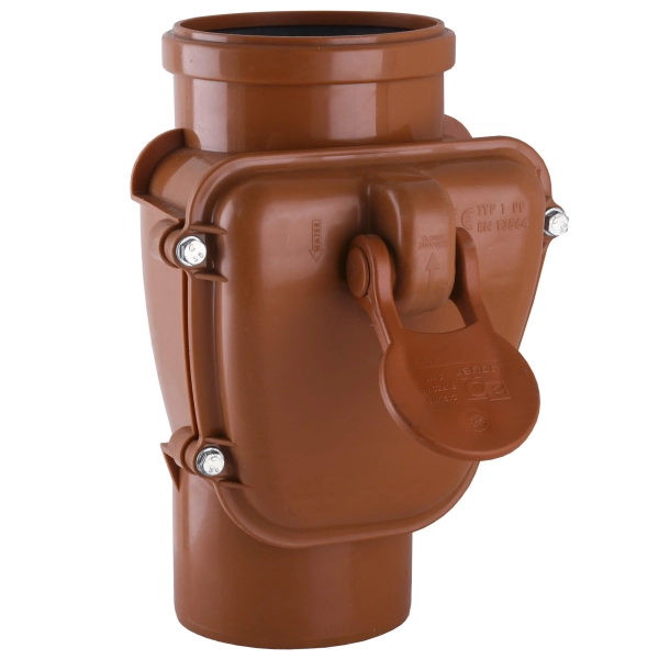 Обратный клапан внутренней канализации VSplast 160 мм