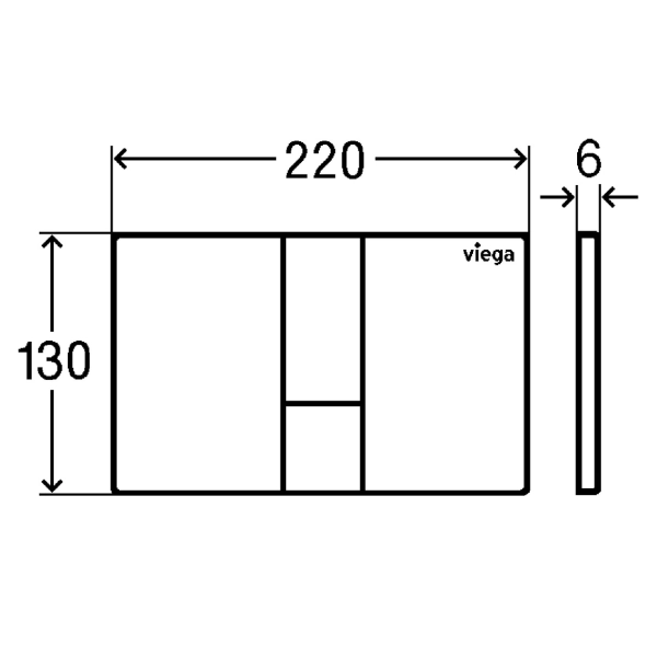 Кнопка для инсталляции Viega Prevista Visign for Style 2 ...