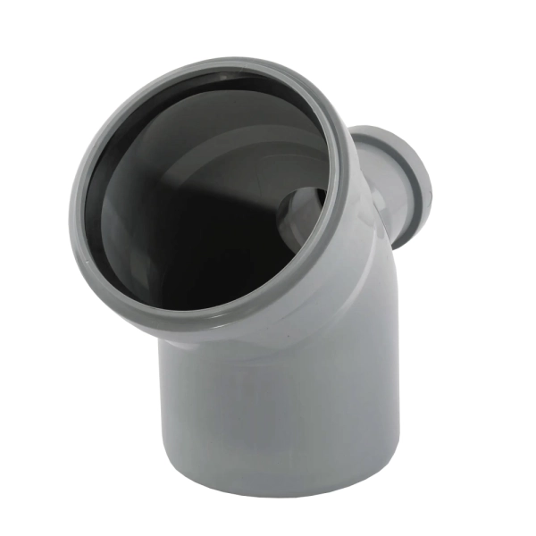 Колено канализационное TA Sewage 110х45х50 мм 45° (EwH_1 ...