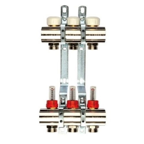 Коллектор теплого пола General Fittings 1"x3/4" 3 выхода ...