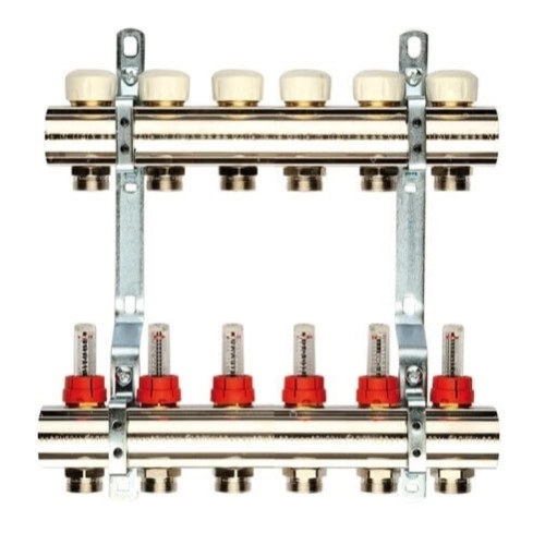 Коллектор теплого пола General Fittings 1"x3/4" 6 выходо ...