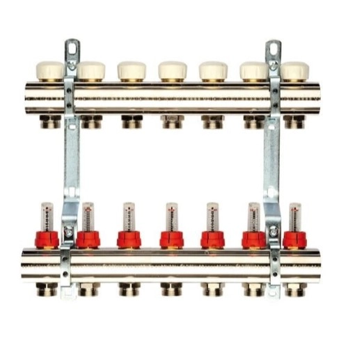 Коллектор теплого пола General Fittings 1"x3/4" 7 выходо ...
