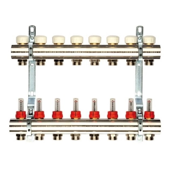 Коллектор теплого пола General Fittings 1"x3/4" 8 выходо ...