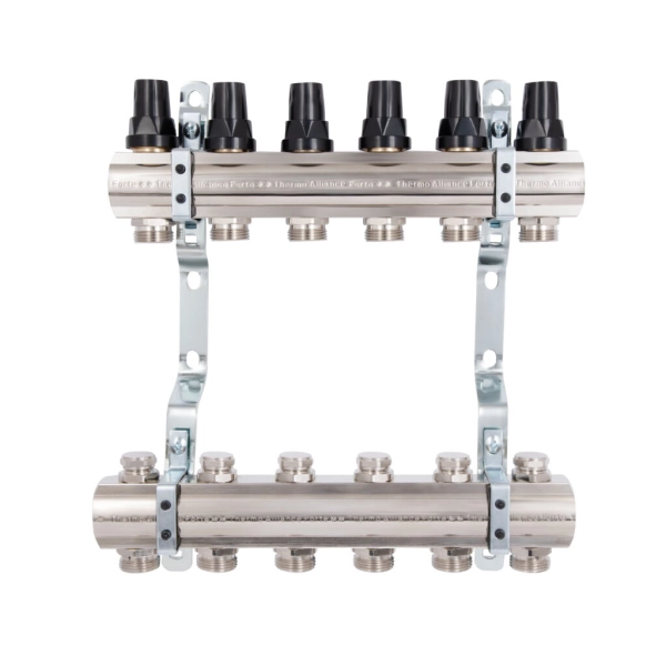 Коллектор теплого пола Thermo Alliance Forte 1"х3/4" 6 в ...