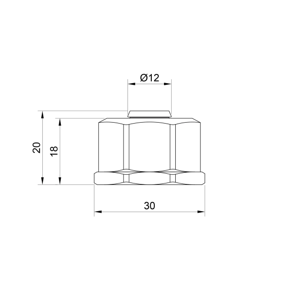 Евроконус SD Plus 16х3/4" В латунь (SD346)