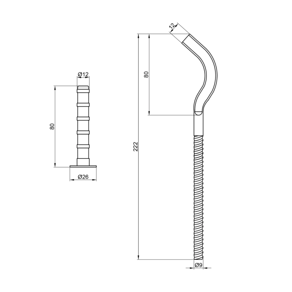 Крепежи на чугунный радиатор SD Plus SD113230 10х230 мм  ...