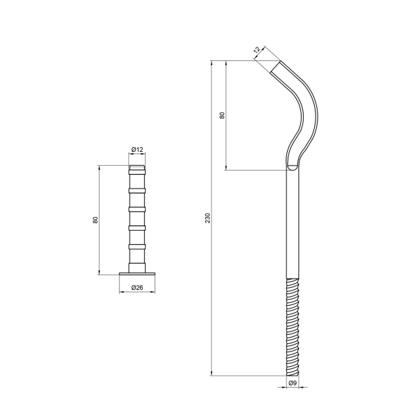 Крепежи на алюминиевый радиатор SD Plus SD112230  9х230  ...