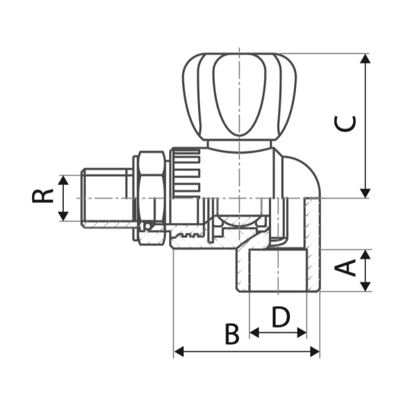 Кран шаровой ITAL ITW432 PPR 25 мм 3/4"