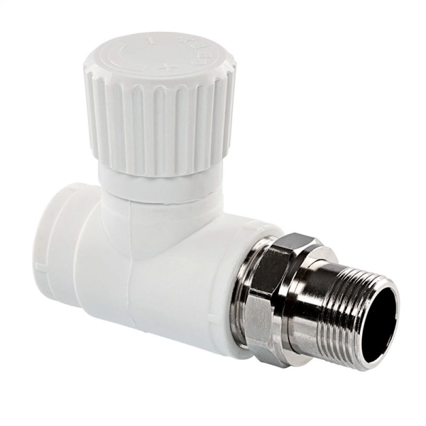 Вентиль радиаторный Tebo PPR 3/4"х1/2" НР полипропиленов ...