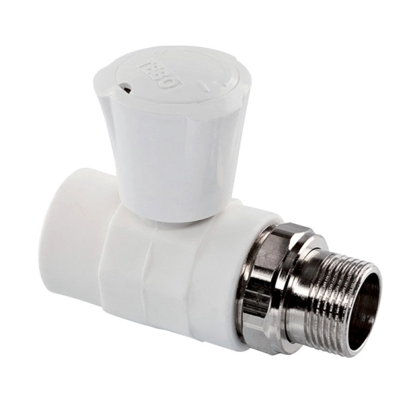 Вентиль радиаторный Tebo PPR 3/4"х1/2" НР полипропиленов ...