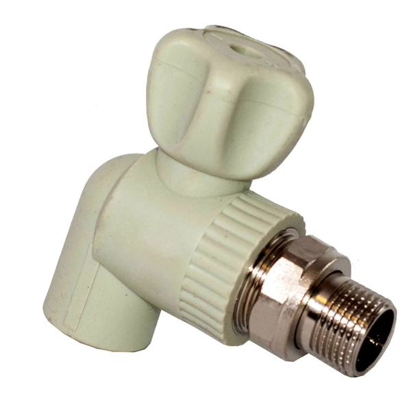 Вентиль радиаторный Fora 3/4"x1/2" полипропиленовый, угл ...