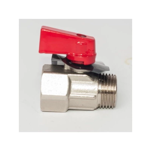 Шаровой кран мини ASСO 1/2″ ВН прямой, латунь (AS-Mini-0 ...