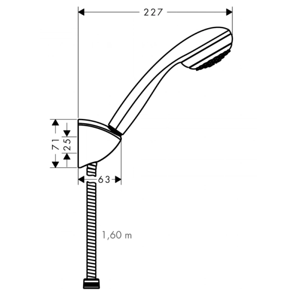 Лейка для душа Hansgrohe Crometta 85 пластик, хром (2757 ...