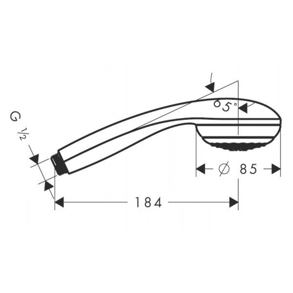 Лейка для душа Hansgrohe Crometta 85 пластик, хром (2858 ...