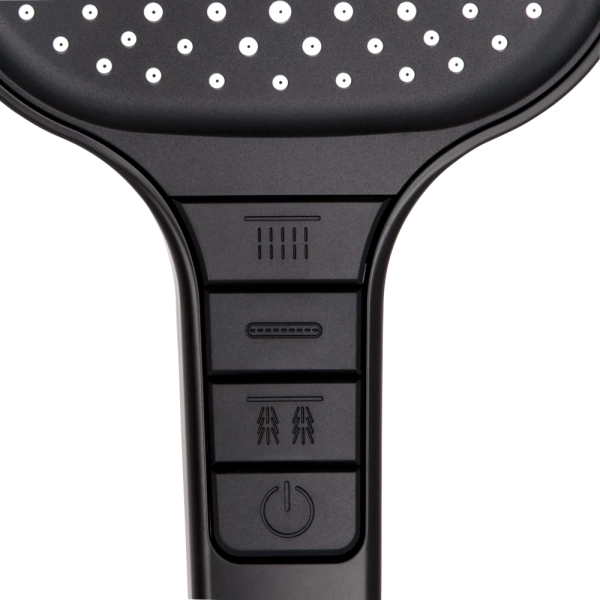 Лейка для душа Qtap Rucni ABS пластик, черная (QTRUC125B ...