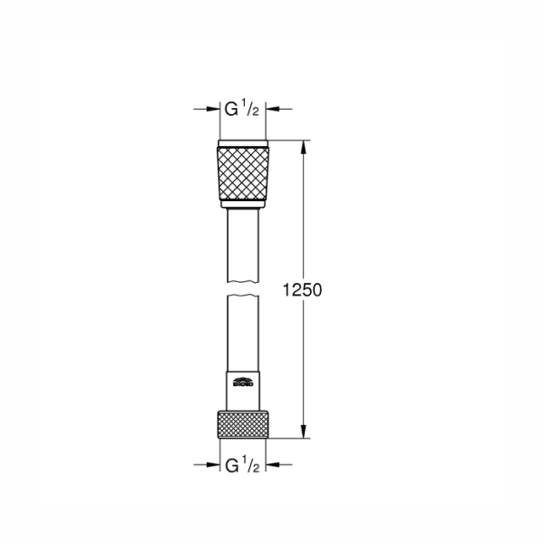 Душевой шланг Grohe RELEXA FLEX 125 см, хром (45971001)