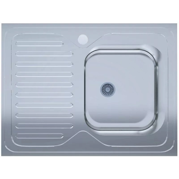 Мойка кухонная UA 6080-R 600х800х140 мм Polish, нержавею ...