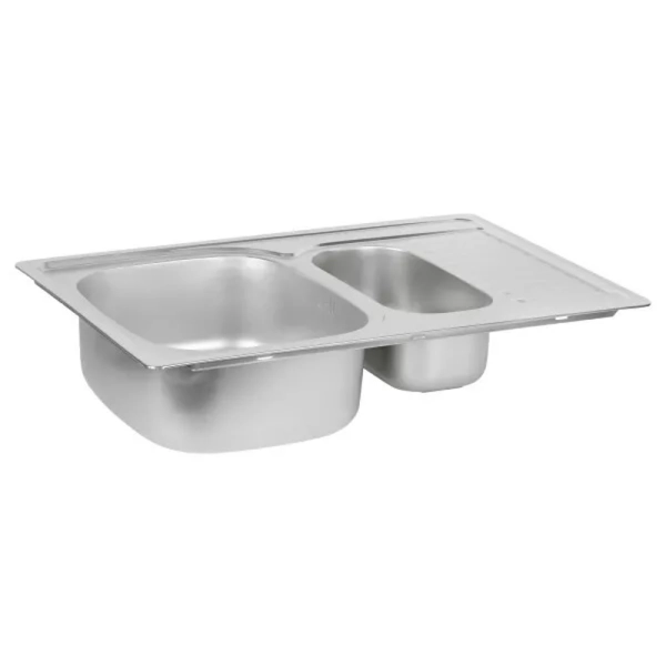 Кухонная мойка WEZER 7850(08) Decоr 780x500x180 мм с сиф ...