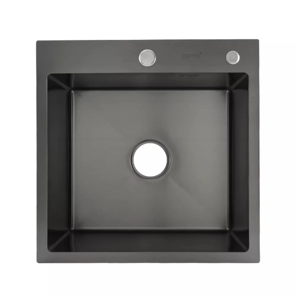 Кухонная мойка GAPPO GS5050-6 500x500 мм с сифоном и кол ...