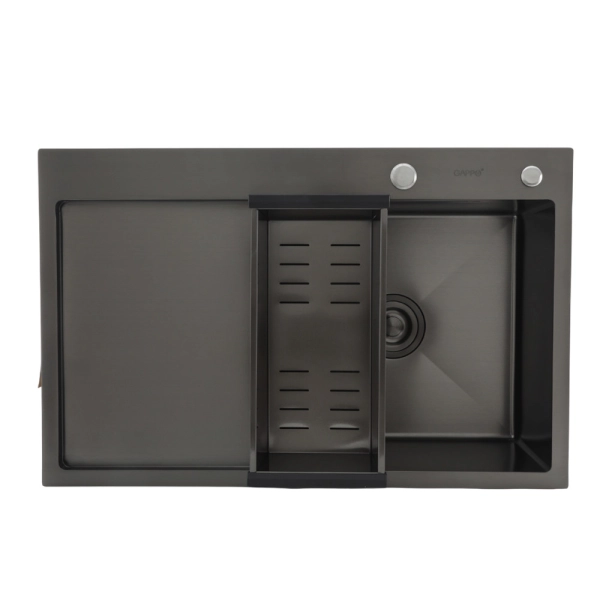 Кухонная мойка GAPPO GS7850-6L 780x500 мм с сифоном, кол ...