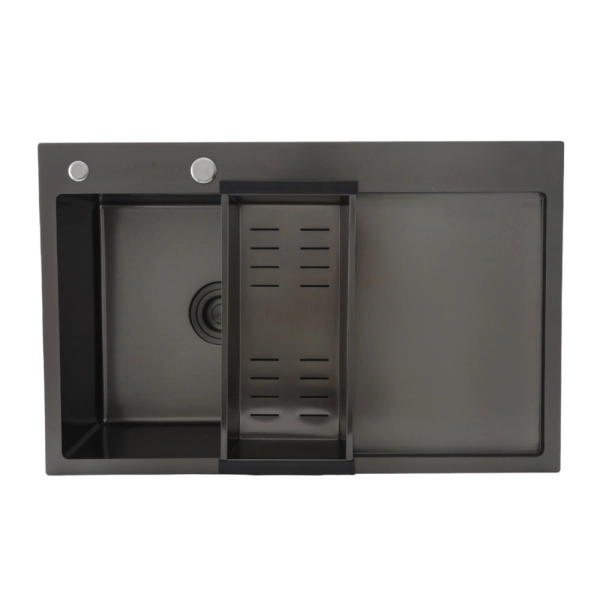 Кухонная мойка GAPPO GS7850-6R 780x500 мм с сифоном, кол ...
