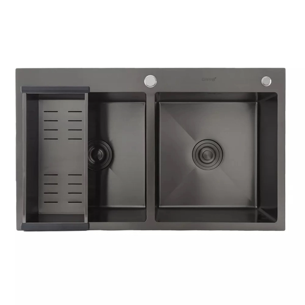 Кухонная мойка GAPPO GS8350-6 830x500 мм с сифоном, кола ...