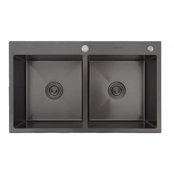 Кухонная мойка GAPPO GS8350-6 830x500 мм с сифоном, кола ...
