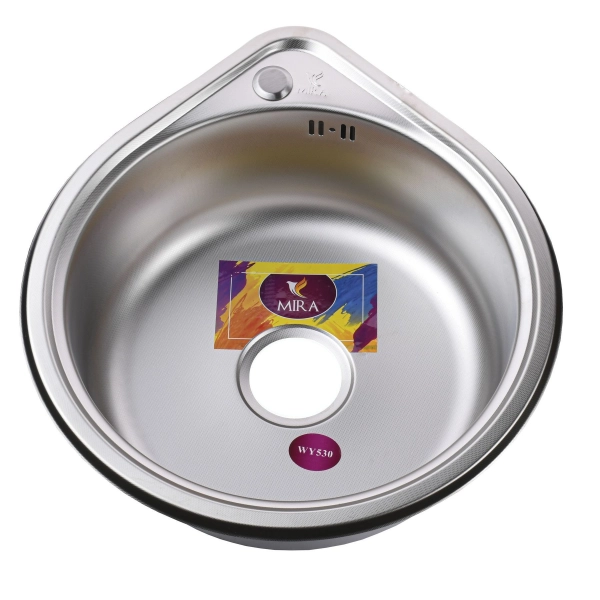 Кухонная мойка врезная MIRA Polish MR 530 P 530х180 круг ...