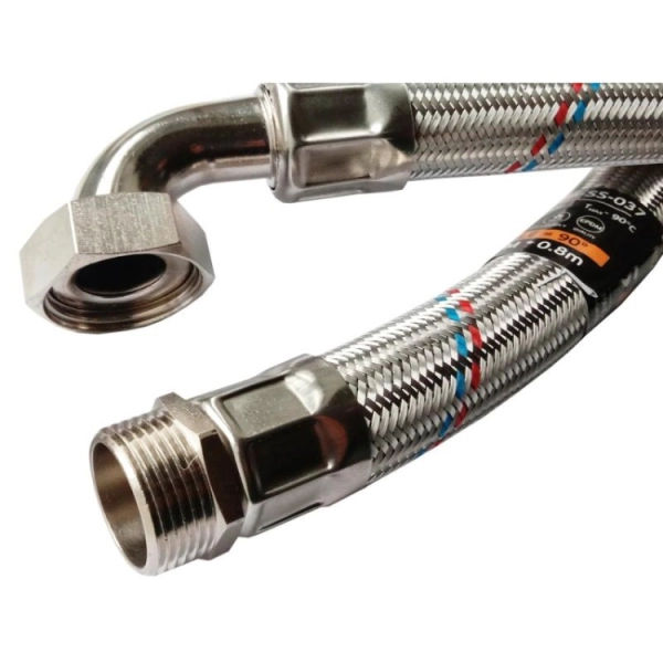 Шланг антивибрационный RSk 1″x1″ ВН 80cм угловой (RS-AVH ...