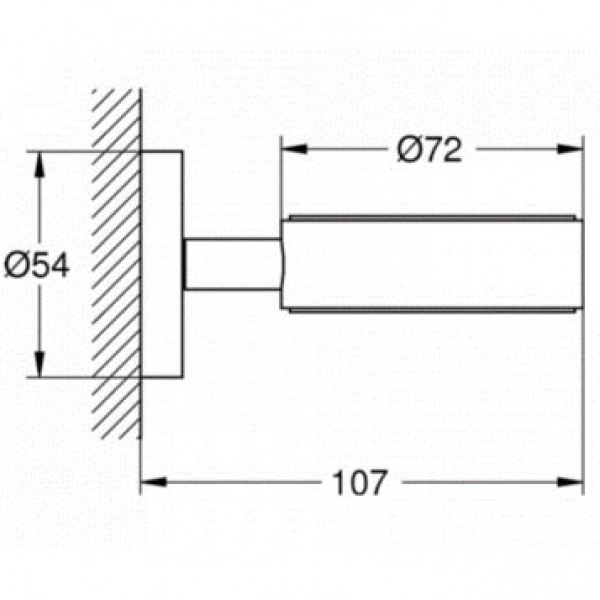 Мыльница Grohe Essentials настенная, металл, хром (40369 ...