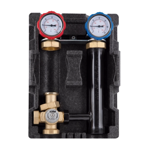 Насосная группа Icma 1 1/2"x3/4" без насоса, латунь (93R ...