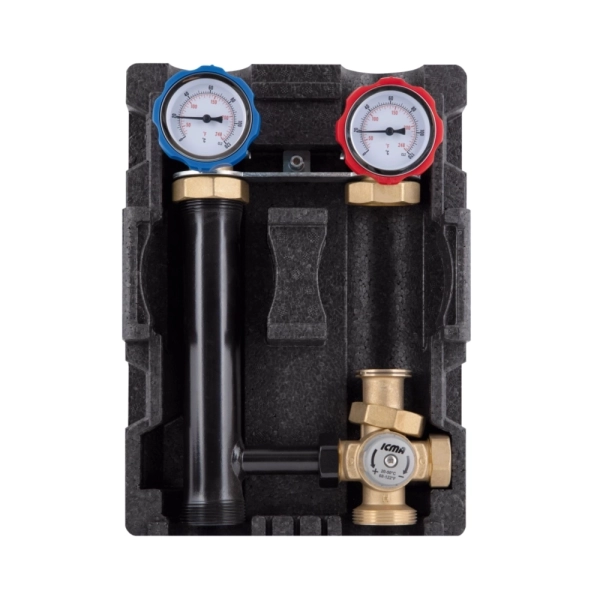 Насосная группа Icma 1 1/2"x3/4" без насоса, латунь (93R ...