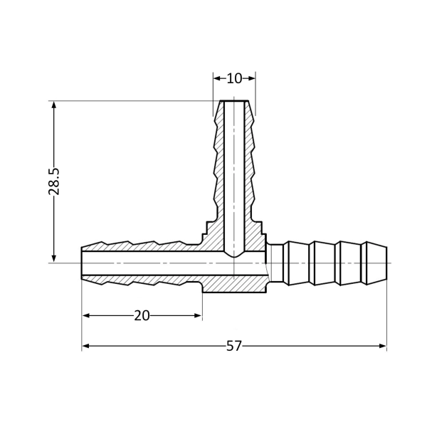 Тройник Thermo Alliance Standard 3/8"х3/8"х3/8" (SD41710 ...