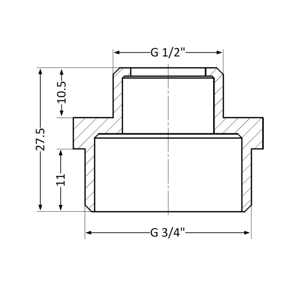 Ниппель Thermo Alliance Standard 1/2"х3/4" НР (SD4081520 ...